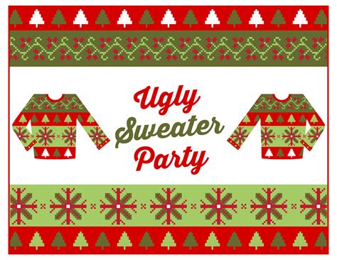 funny christmas sweater print clipart   cliparts
