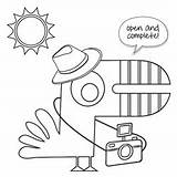 Yoobi Coloring Pages Sheets Activity Fun Summer sketch template
