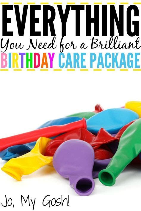 brilliant birthday care package  images