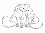 Wolf Couple Lineart Deviantart Division Paradox sketch template