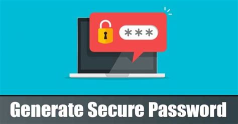 generate secure password  google chrome