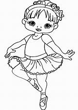 Ballerina Coloring Pages Tulamama Easy Print sketch template