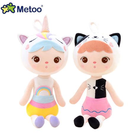 nieuwe metoo jibao pop knuffels dieren eenhoorn kat vos eend hold kussen voor kids meisjes