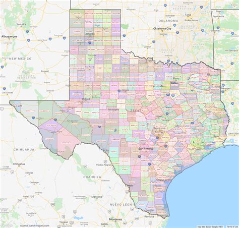 texas county maps