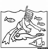 Snorkeling Coloring Pages Ca Google Drawing Drawings Line Color Kids Beach sketch template