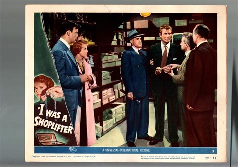 I Was A Shoplifter 1950 Lobby Card F Drama Mona Freeman Scott Brady