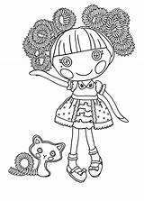 Lalaloopsy Coloring Pages Print Loopsy Girls La Color Kids Printable Library Clipart Popular sketch template