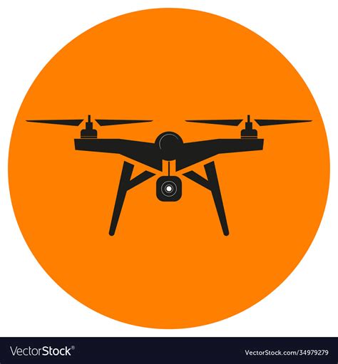drone   orange background royalty  vector image