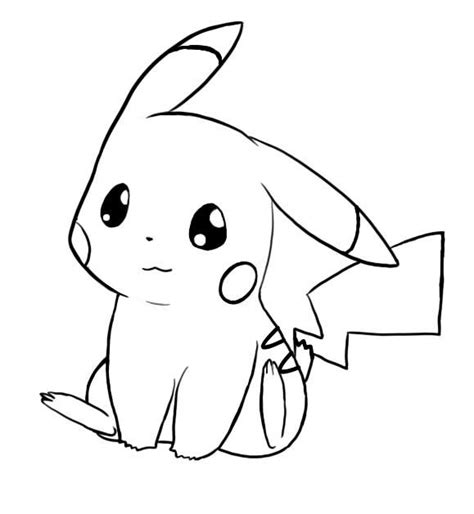 cute pikachu coloring page  printable coloring pages  kids