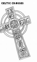 Coloring Cross Celtic Pages Knot Draw Color Tattoo sketch template