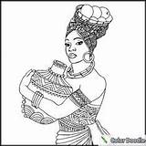 Negra Africana sketch template