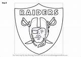 Raiders Logo Oakland Drawing Draw Step Coloring Nfl Tutorials Symbol Drawingtutorials101 Pages Learn Sports Visit Tutorial Football sketch template