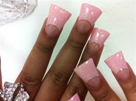 pretty  pink duck feet nails   sactown nails  sactown nail spa