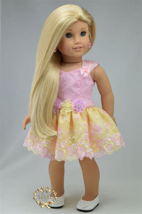 american girl doll clothes formal short length dress ooak