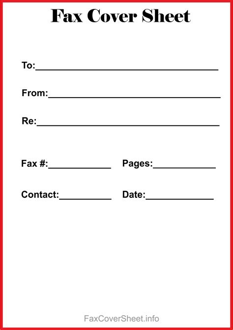 blank fax cover letter template  generic fax sheet   sending