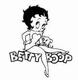 Betty Boop Coloring Pages Printable Coloriage Sketch Color Coloriages Dog Colouring Drawings Desicomments Choose Board Bd sketch template