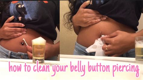 clean  belly button piercing     kekee