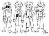 Eddsworld Pages Tord Coloring Template sketch template