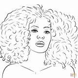 Winfrey Oprah Colorir Stampare Desenhos sketch template