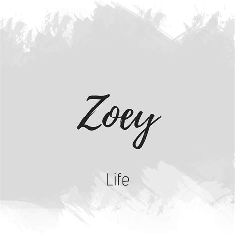 meaning of the word zoey meanid