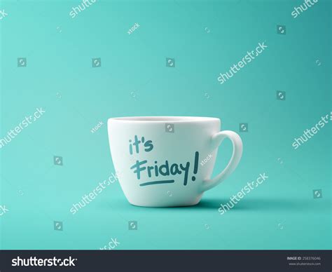 Friday Coffee Cup Concept Isolated On Stock Illustration 258376046