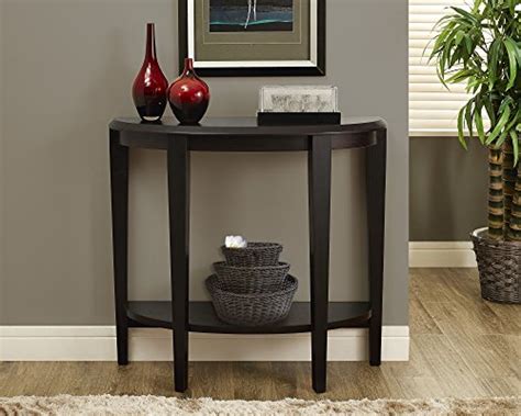 Monarch Specialties Cappuccino Hall Console Accent Table 36 Inch