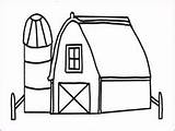 Coloring Barn Pages Kids sketch template