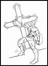 Daredevil Marvel sketch template