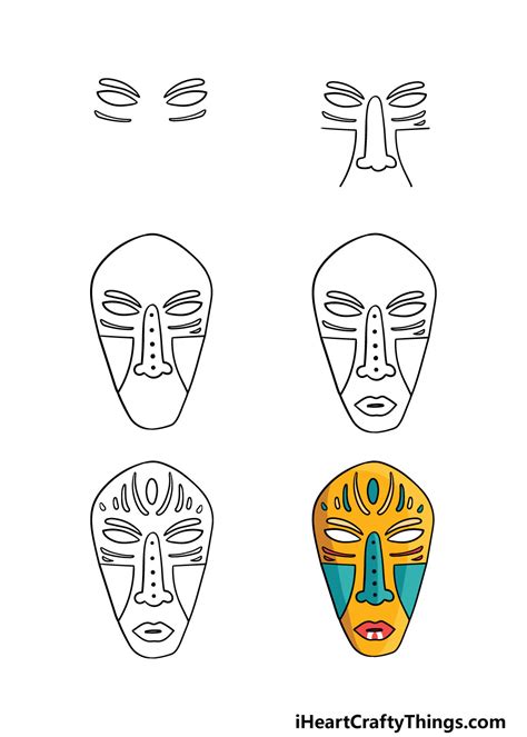 mask drawing designs