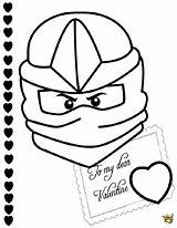 Coloring Valentine Lego Pages Printable Valentin Ninjago Valentines Lettre Saint Getcolorings Color Getdrawings Popular sketch template