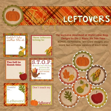 thanksgiving labels worldlabel blog