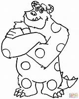 Coloring Pages Sulley Printable Drawing sketch template