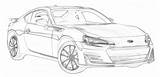 Brz Subaru Aerpro Drawing sketch template