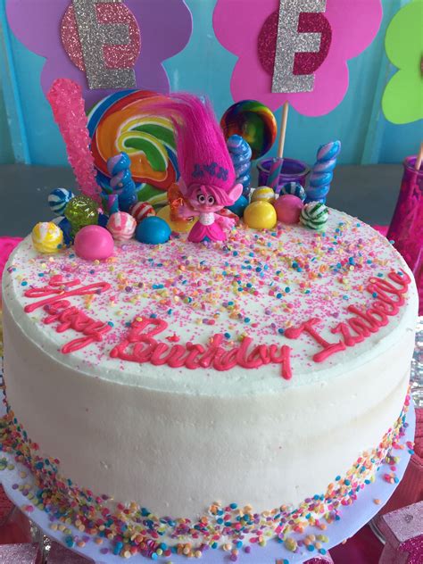 trolls princess poppy birthday candy cake granddaughter birthday