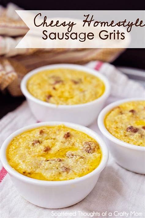cheesy home style sausage grits lightened  grits recipe