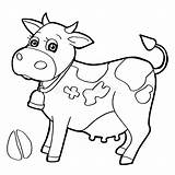 Coloring Pages Cattle Vector Paw Print Stock Cow Illustration Template Kids Graphic Book 123rf Dreamstime sketch template