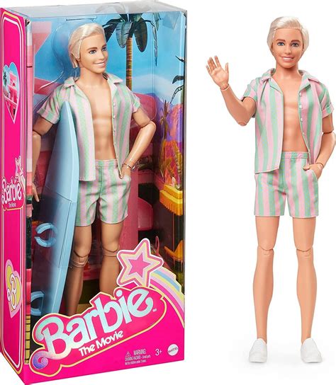 Buy Barbie The Movie Ken Doll Wearing Pastel Pink And Green Striped