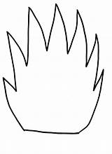 Flame Fire Outline Template Flames Clipart Preschool Kids Hand Print Templates Crafts Safety Craft Clip Cut Simple Handprint Drawing Printout sketch template