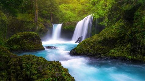 wallpaper scenery waterfall  images
