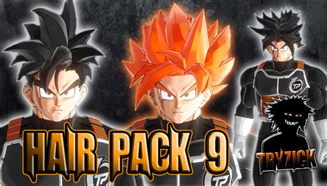hair pack  tryzick male cac xenoverse mods