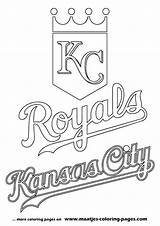 Coloring Pages Royals City Kansas Mlb Baseball Logo Major League Color Printable Print Getcolorings Chiefs Nfl Crafts Bible Cartoons Select sketch template