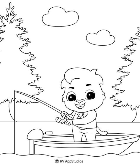 fishing pictures  color  printable fishing coloring pages