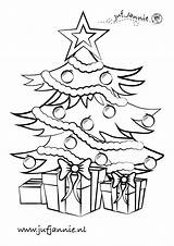 Kerst Kerstboom Jufjannie Leren sketch template