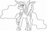 Nightmare Moon Pony Coloring Little Pages Night Library Popular Clipart Getcolorings Inked Printable sketch template