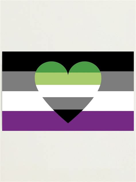 Asexual Aromantic Flag Photographic Print By Dlpalmer Redbubble