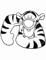 Pooh Pages Tigger Tiger Face sketch template