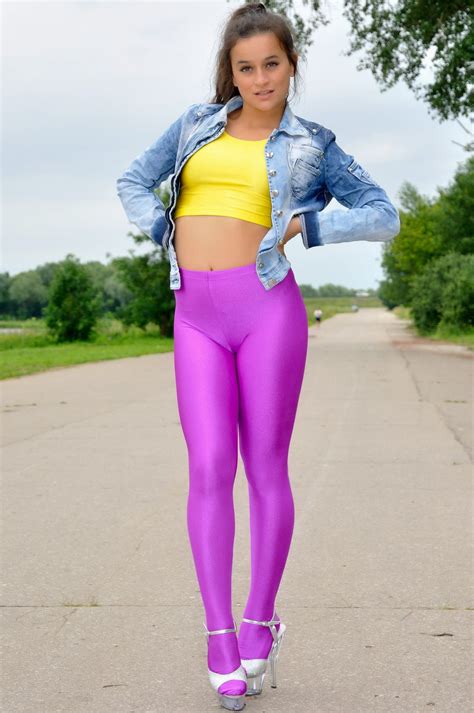Spandex Girls Hot Costume Outfits With Leggings