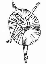 Ballerina Coloring Printable Large Pages sketch template