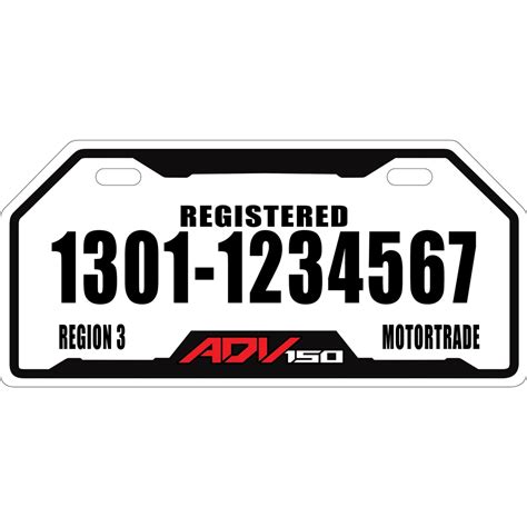 printable lto temporary plate number  motorcycle template