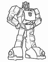 Coloring Transformers Bumblebee Pages Popular sketch template